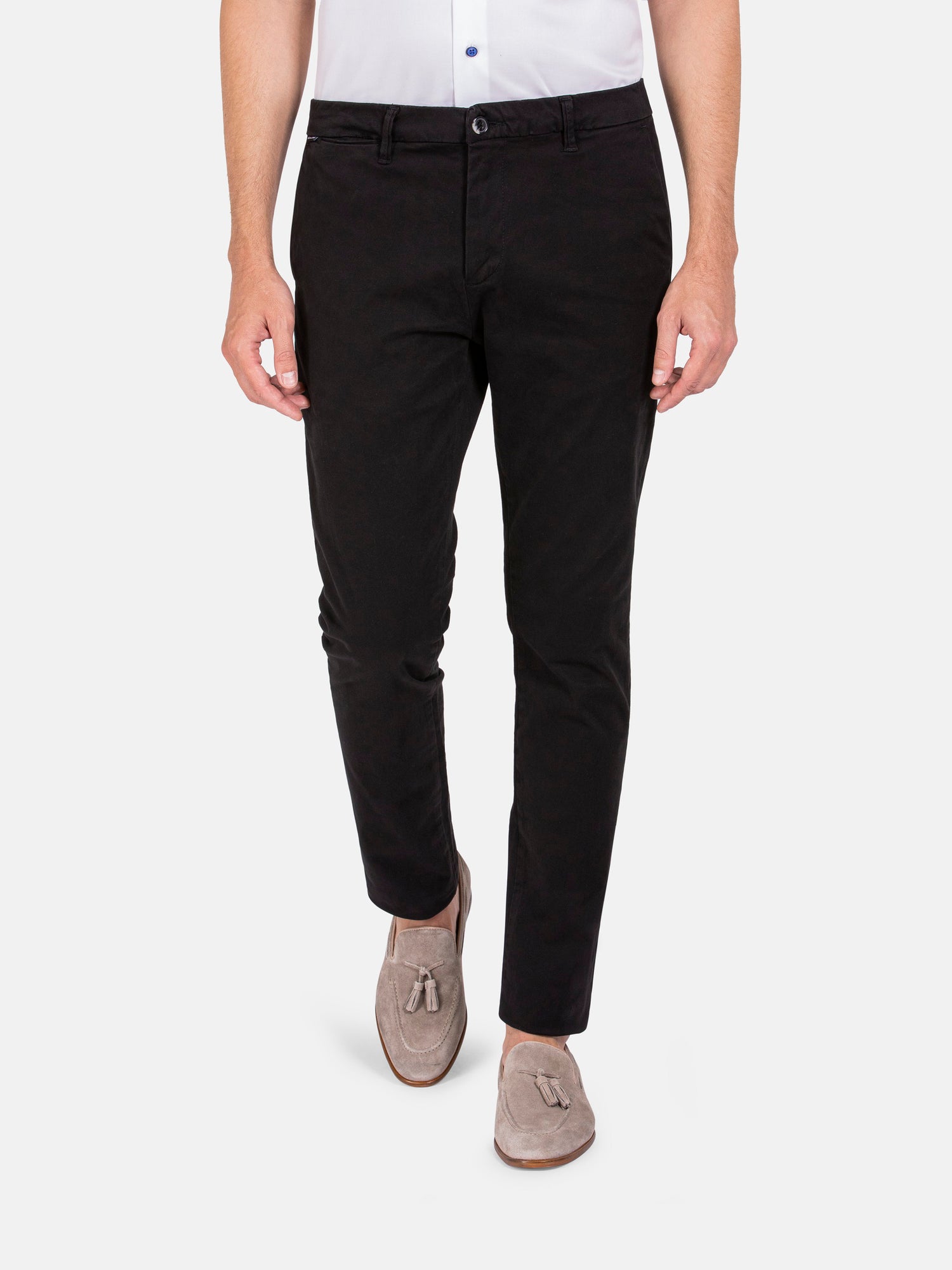 Laminia Slim Fit Blk Chino 40-32