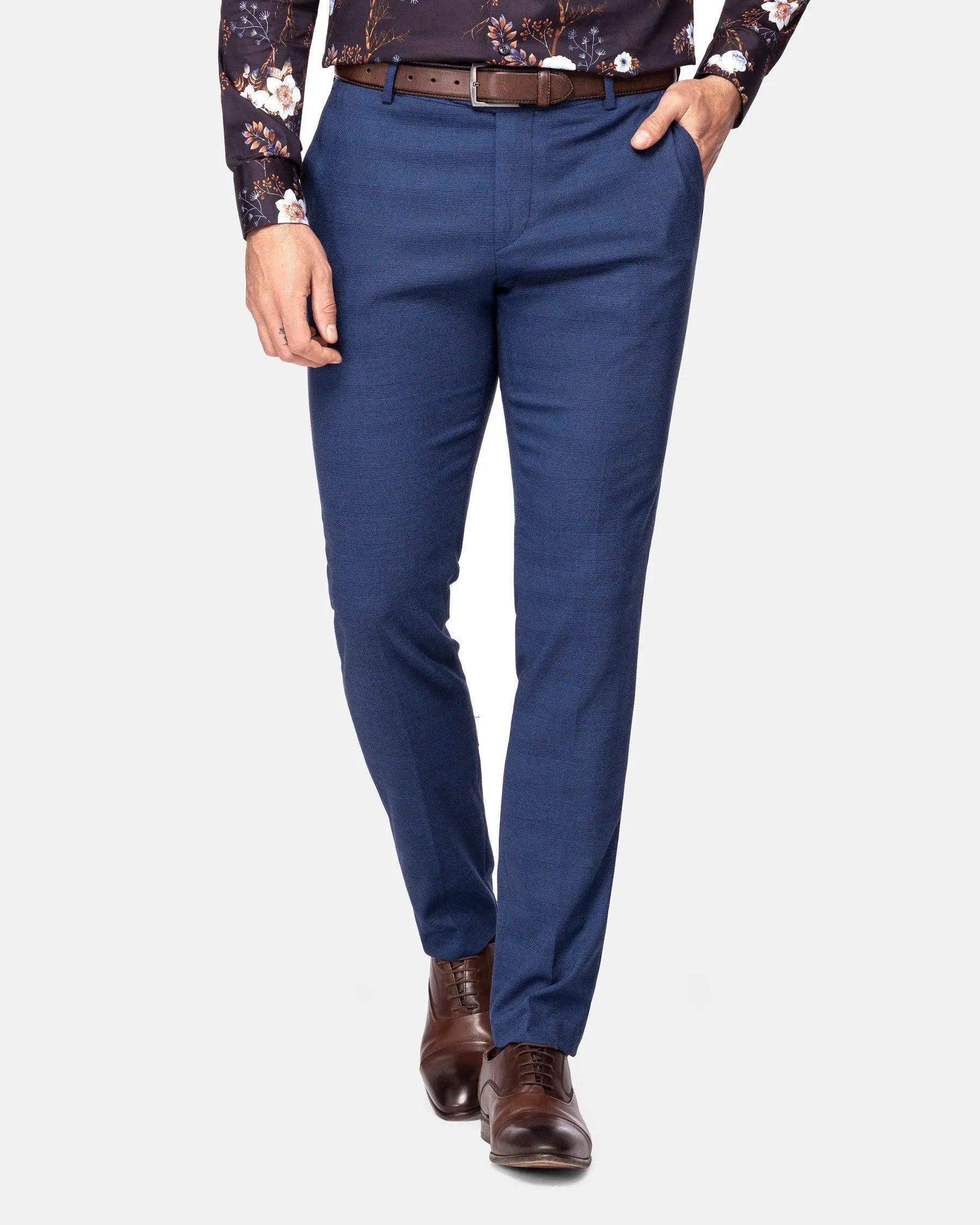 Gimont Slim Fit Navy Pants 60