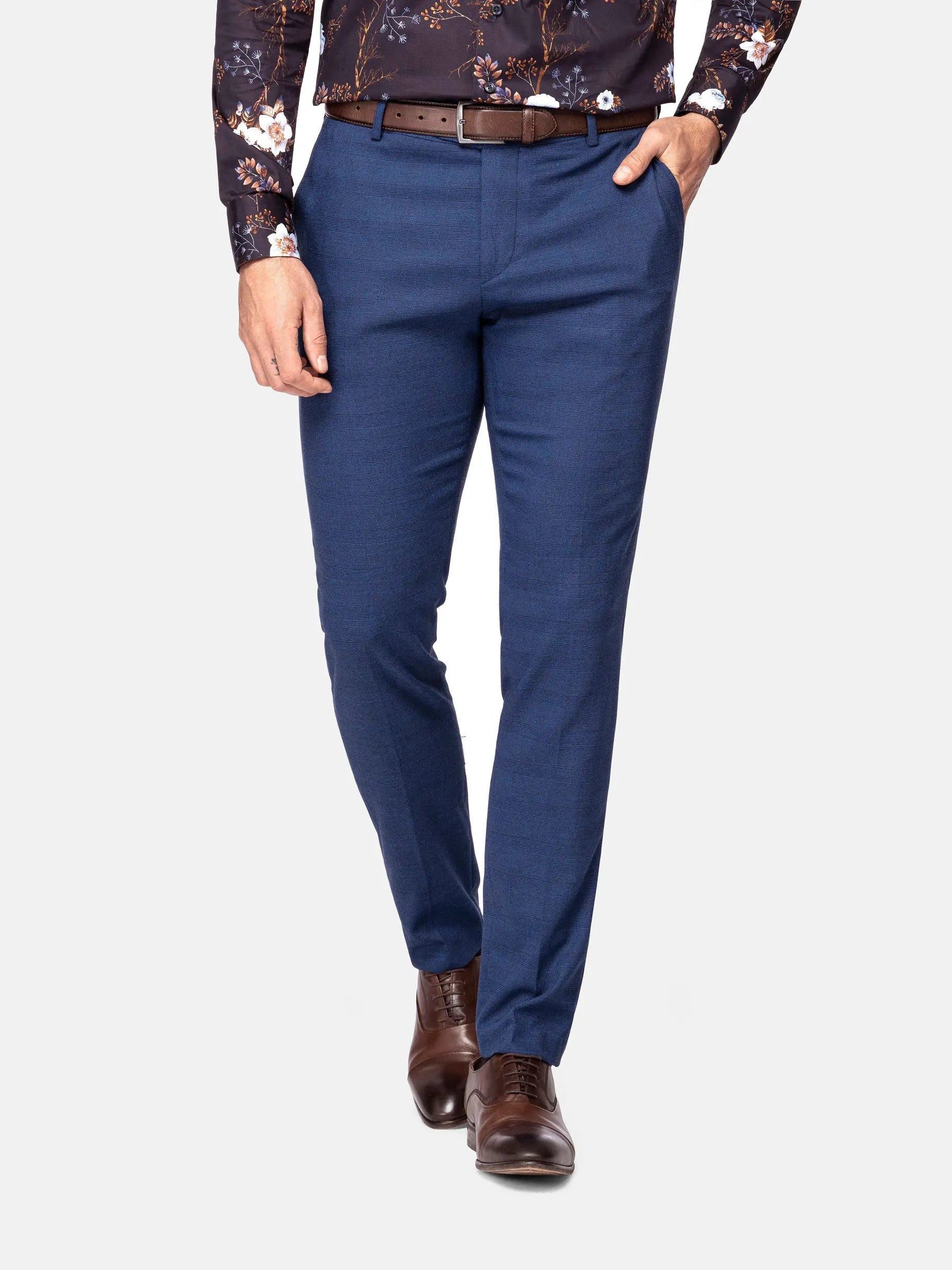 Gimont Slim Fit Navy Pants 60