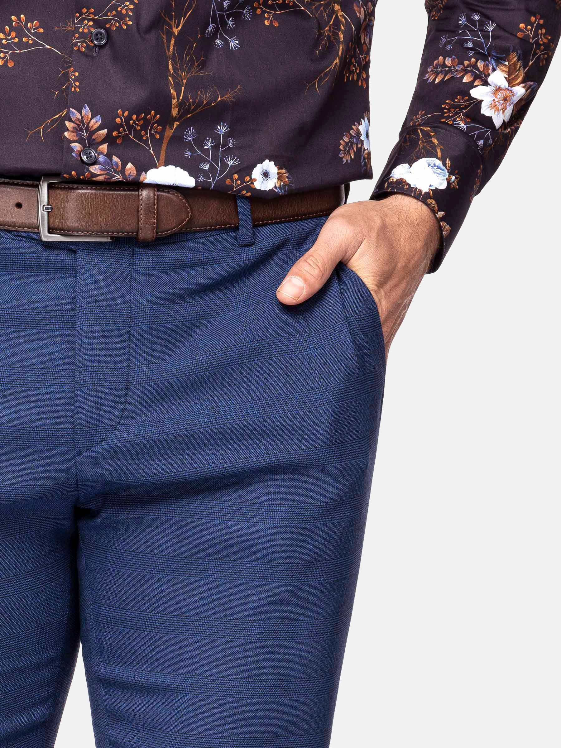 Gimont Slim Fit Navy Pants 60