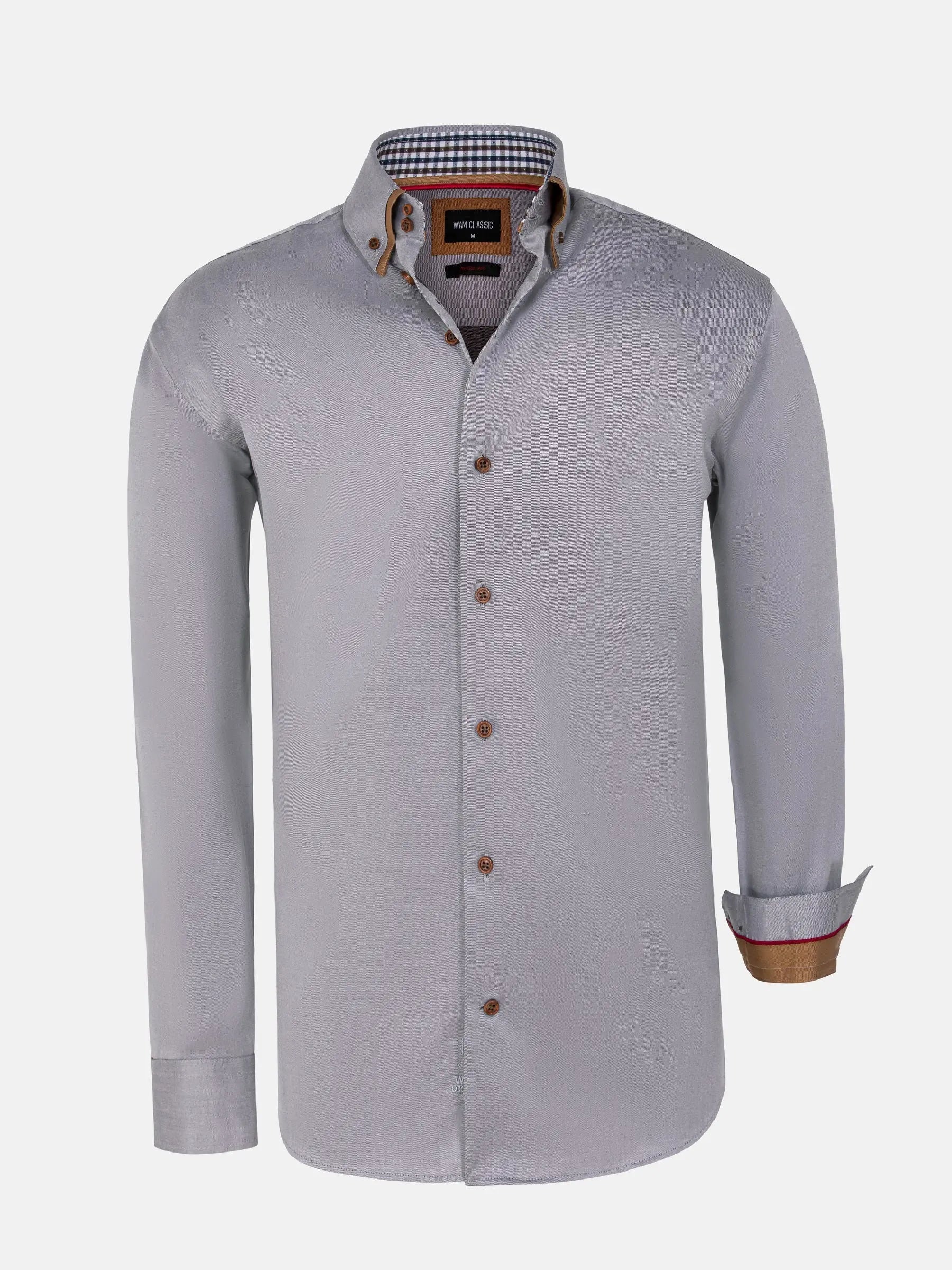 Michell Regular Fit Grey Shirt 6XL