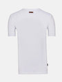 Korfual Casual V-neck button T-shirt White 6XL