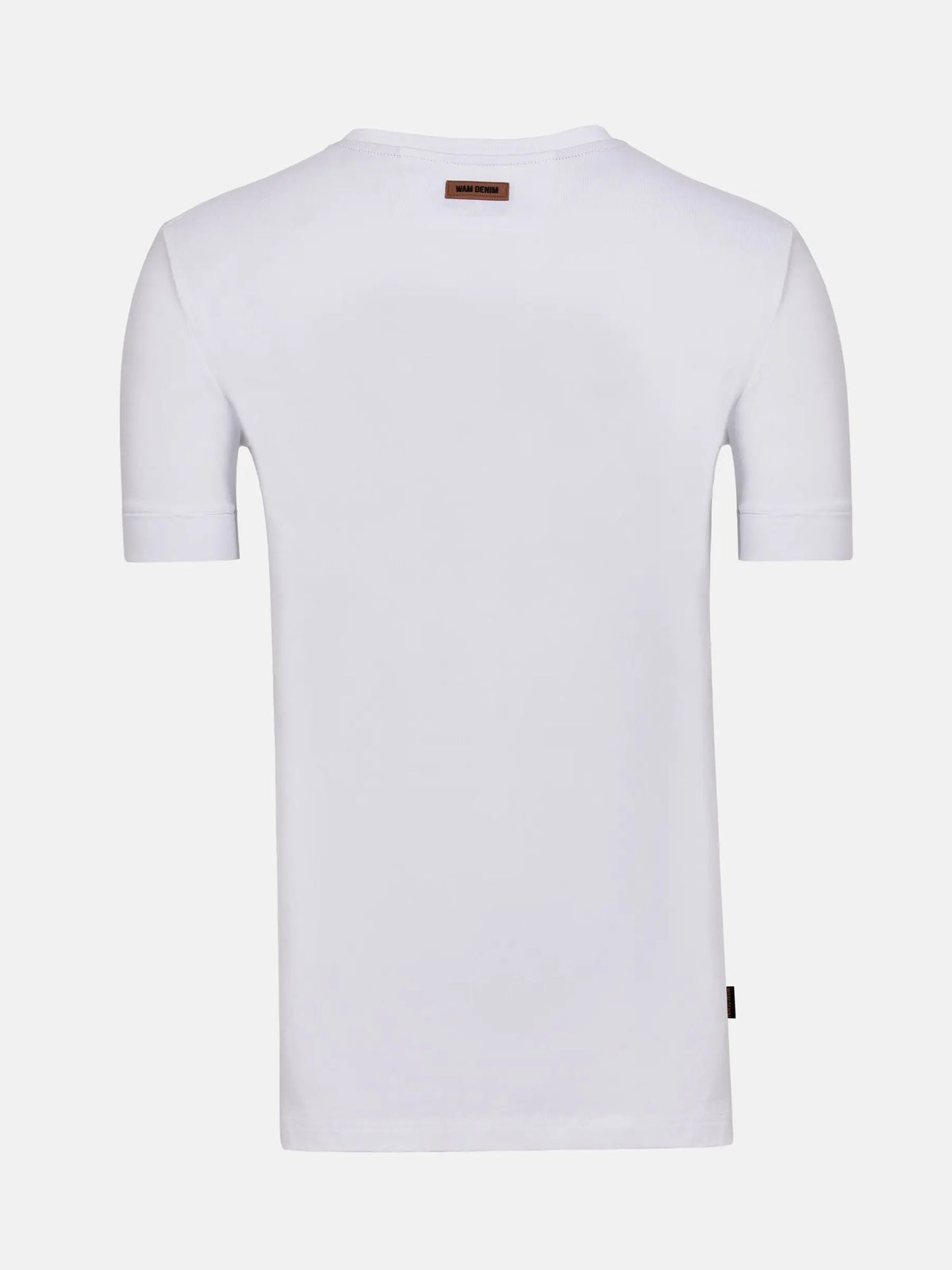 Korfual Casual V-neck button T-shirt White 6XL
