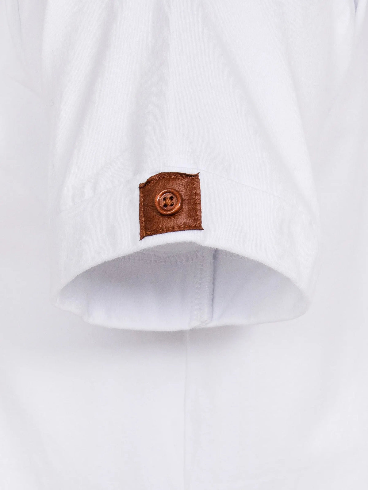 Korfual Casual V-neck button T-shirt White 6XL