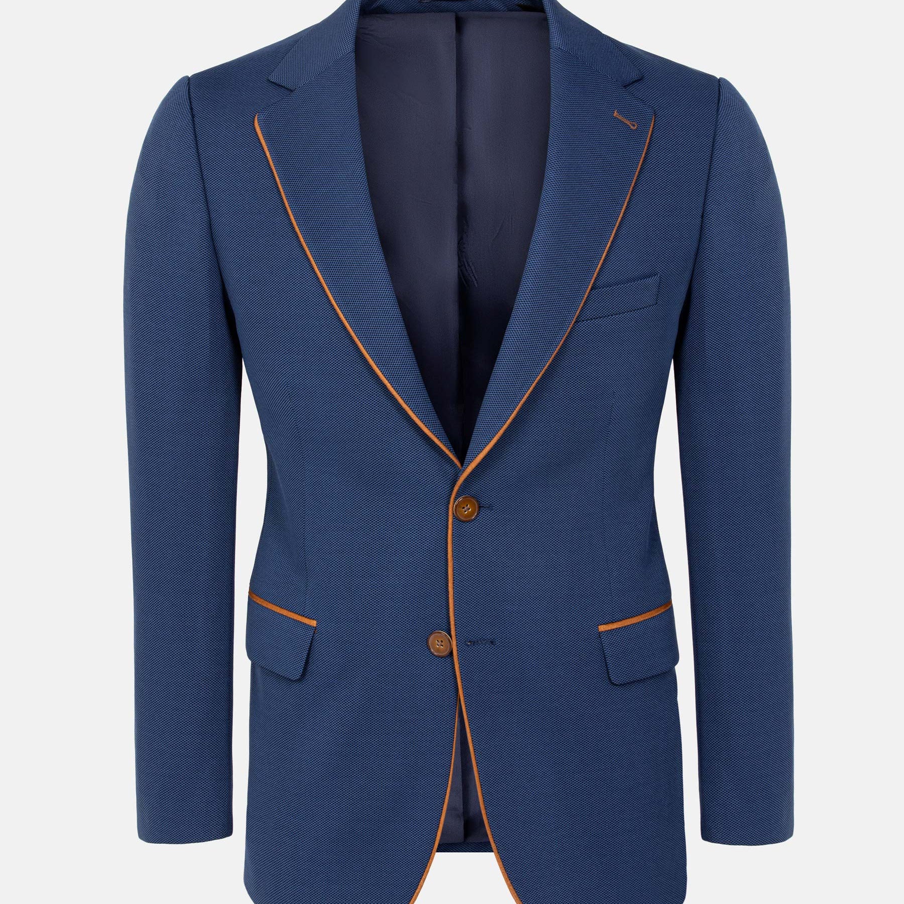 Dwayne Notched Lapel Light Navy Blazer. 60