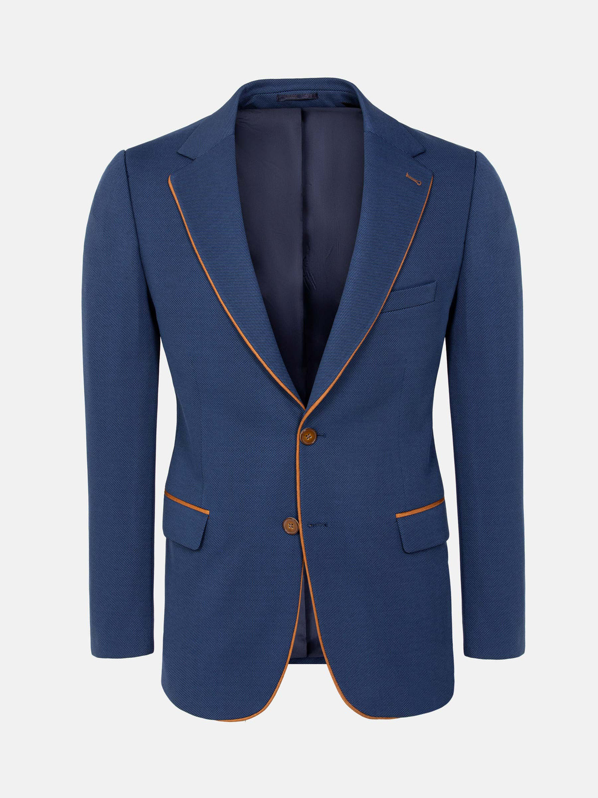 Dwayne Notched Lapel Light Navy Blazer. 60