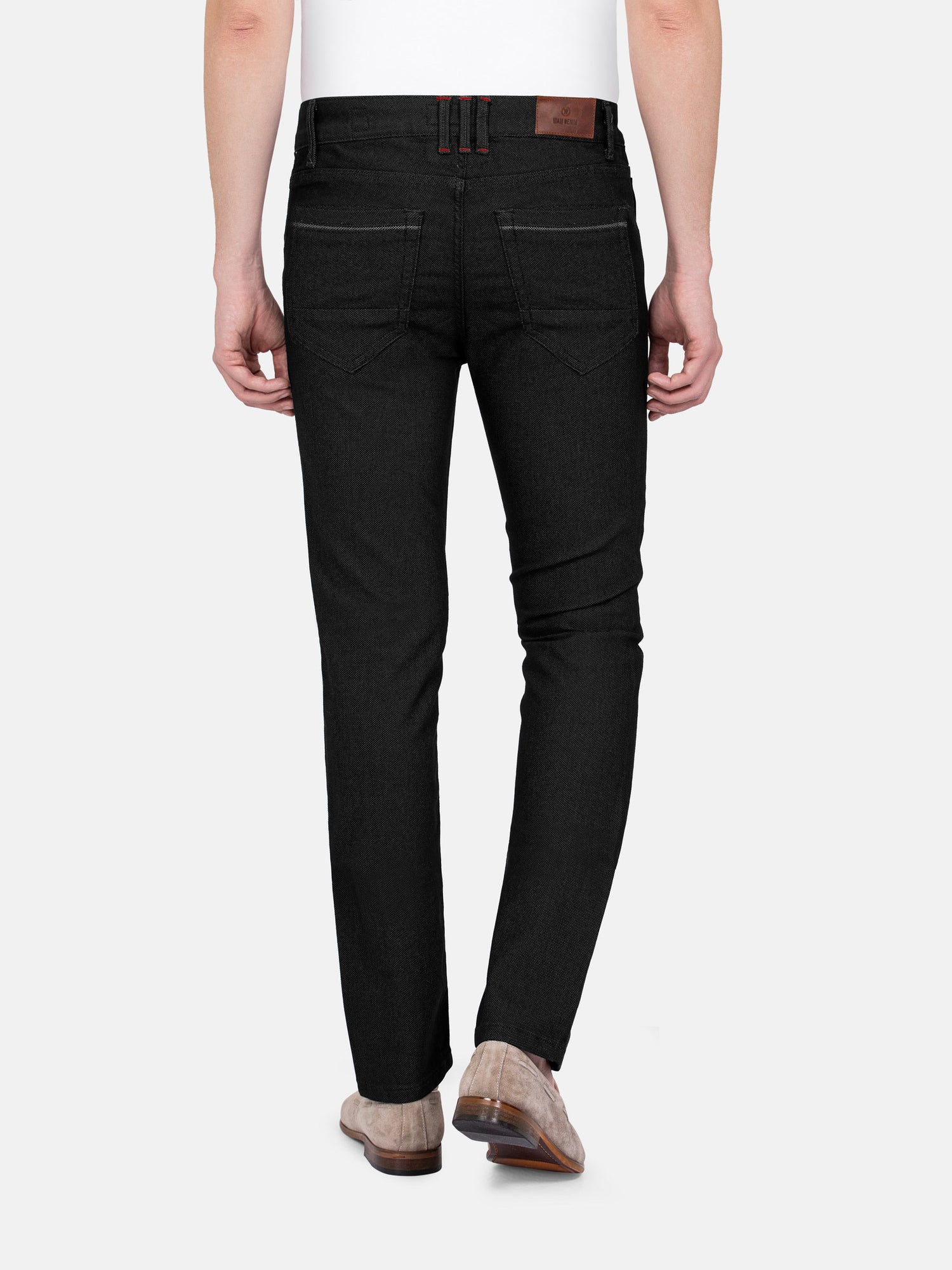 Swindon Stretch Slim Fit Blk Jeans 40-34