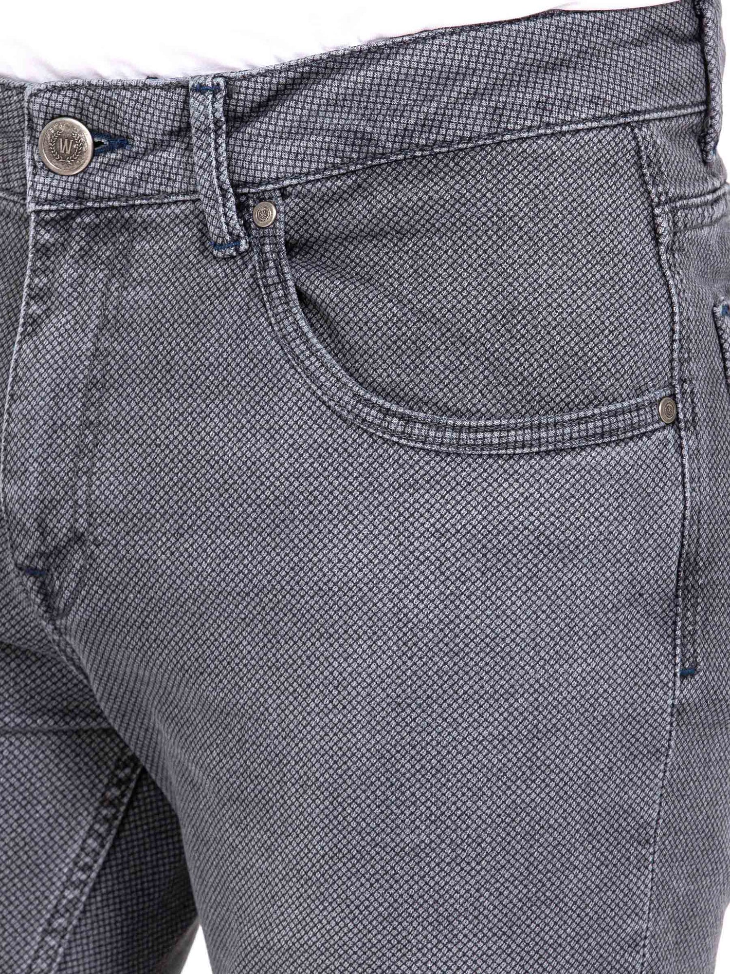 Lombardo Regular Fit Textured Anthrite Jeans 38-32