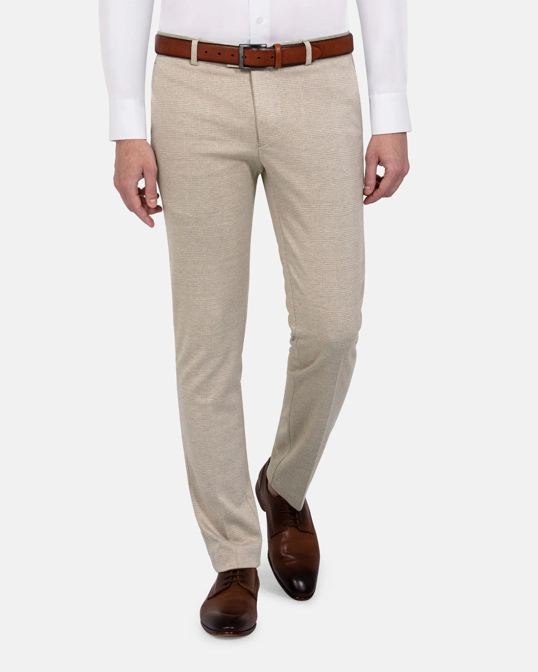 Mustaine Micro Patterned Beige Pants 60
