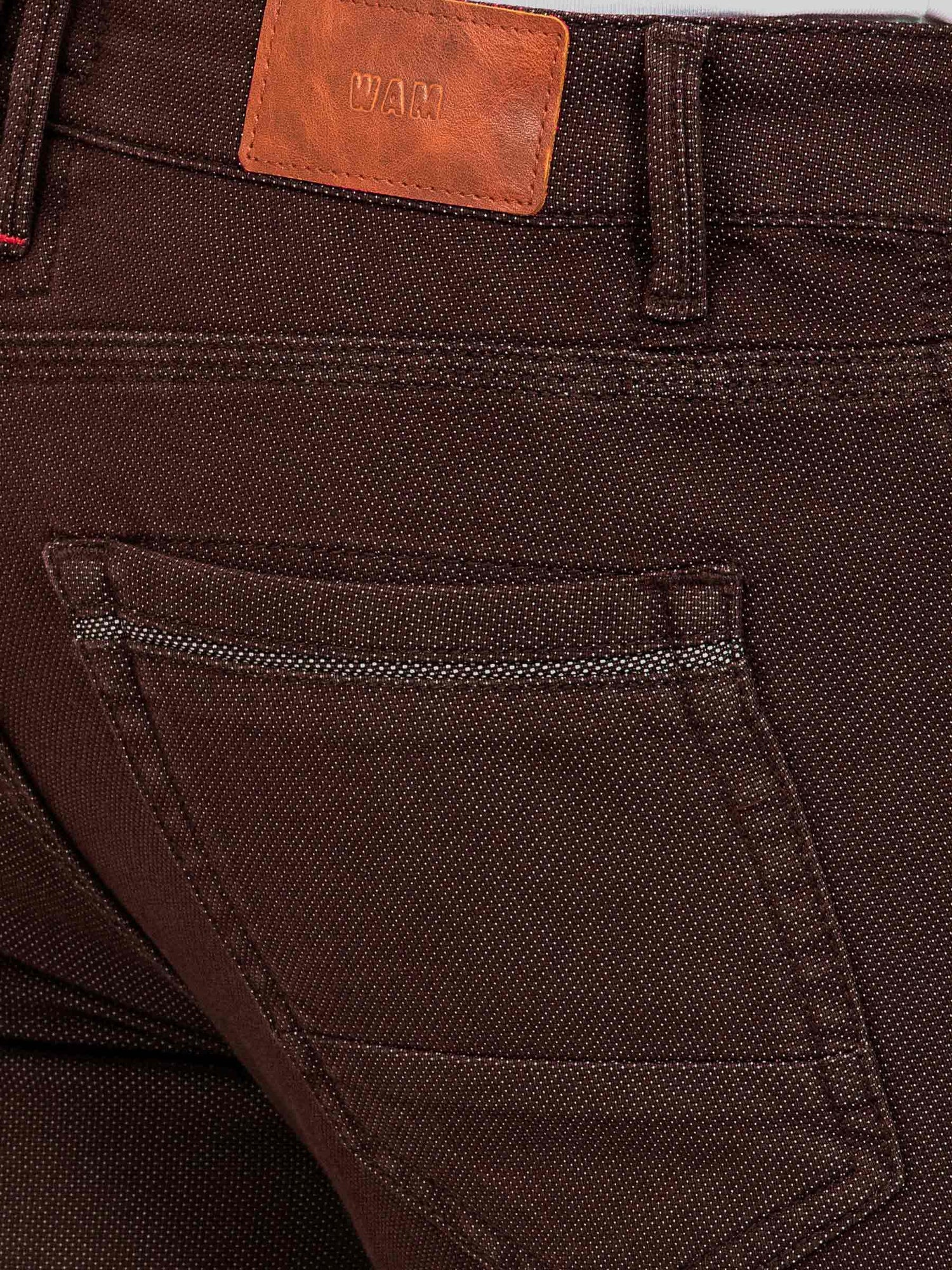 Swindon Stretch Slim Fit Brown Jeans 38-32