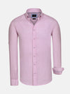 Redention Linen Pink Long Sleeve Shirt 6XL