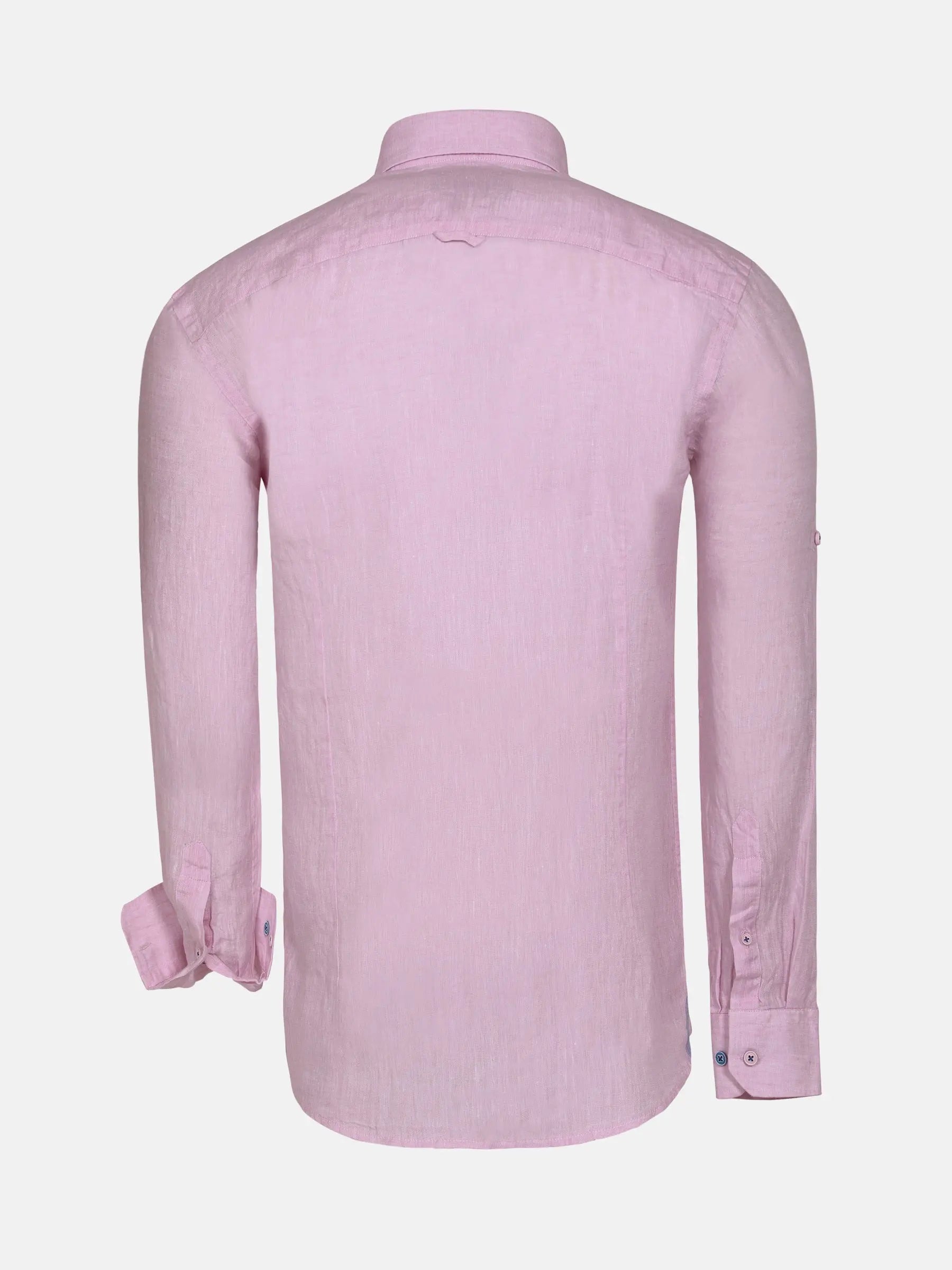 Redention Linen Pink Long Sleeve Shirt 6XL