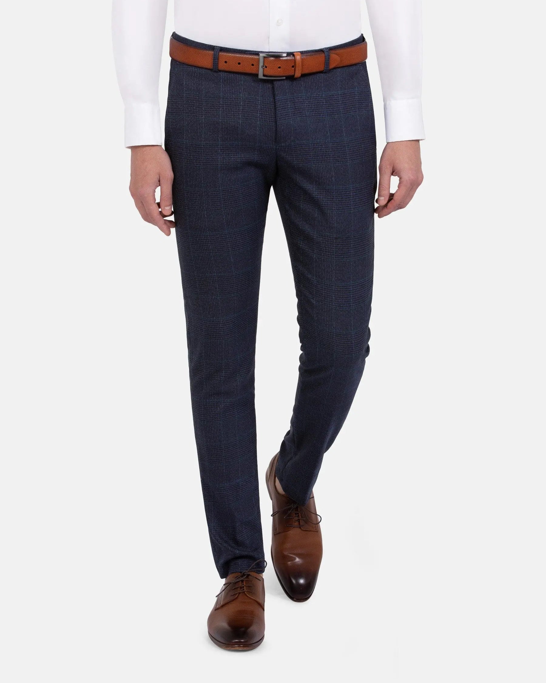 Branco Micro Patterned Navy Pants 60