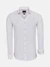 Redention Linen White Long Sleeve Shirt 6XL