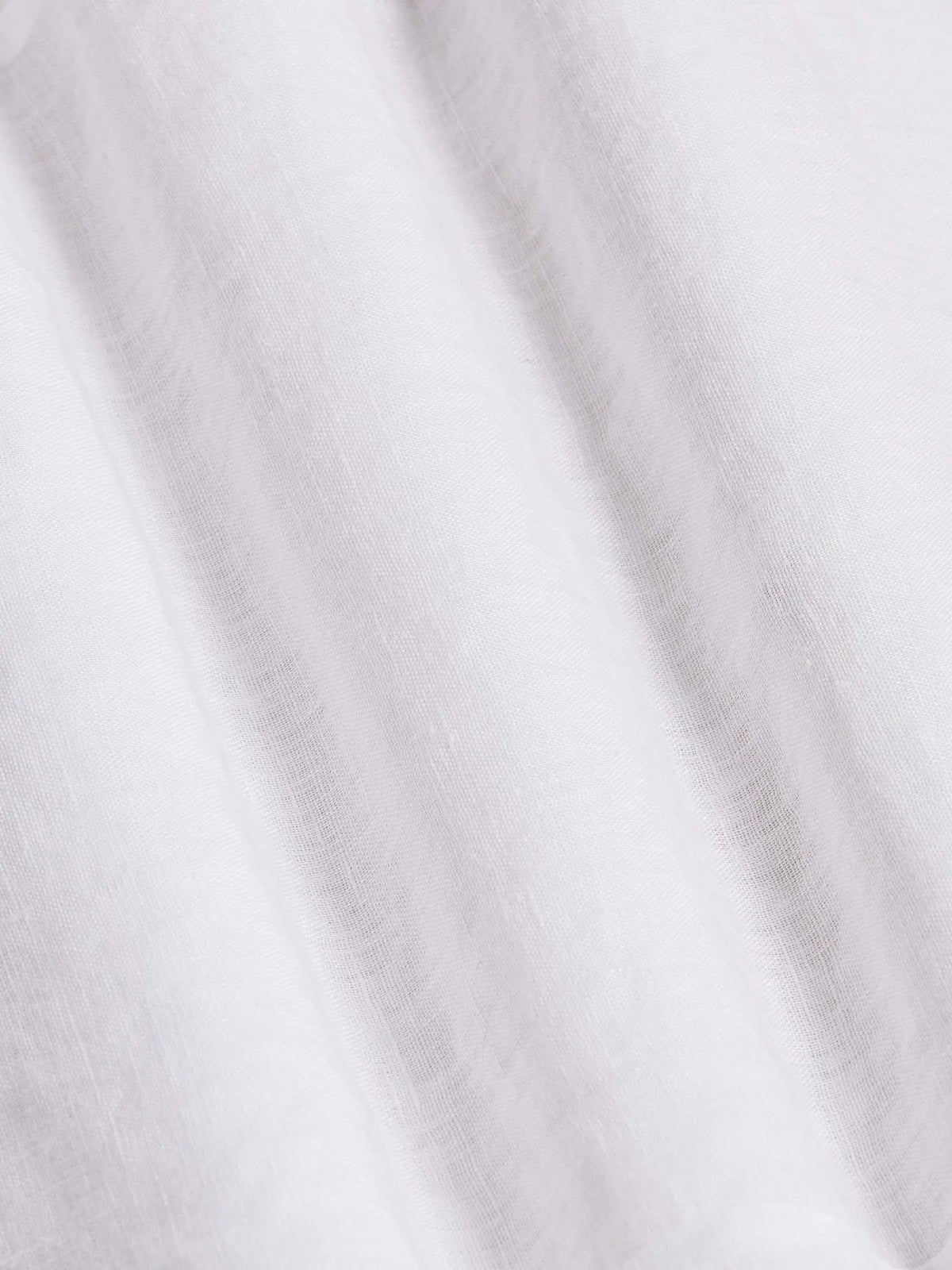 Redention Linen White Long Sleeve Shirt 6XL