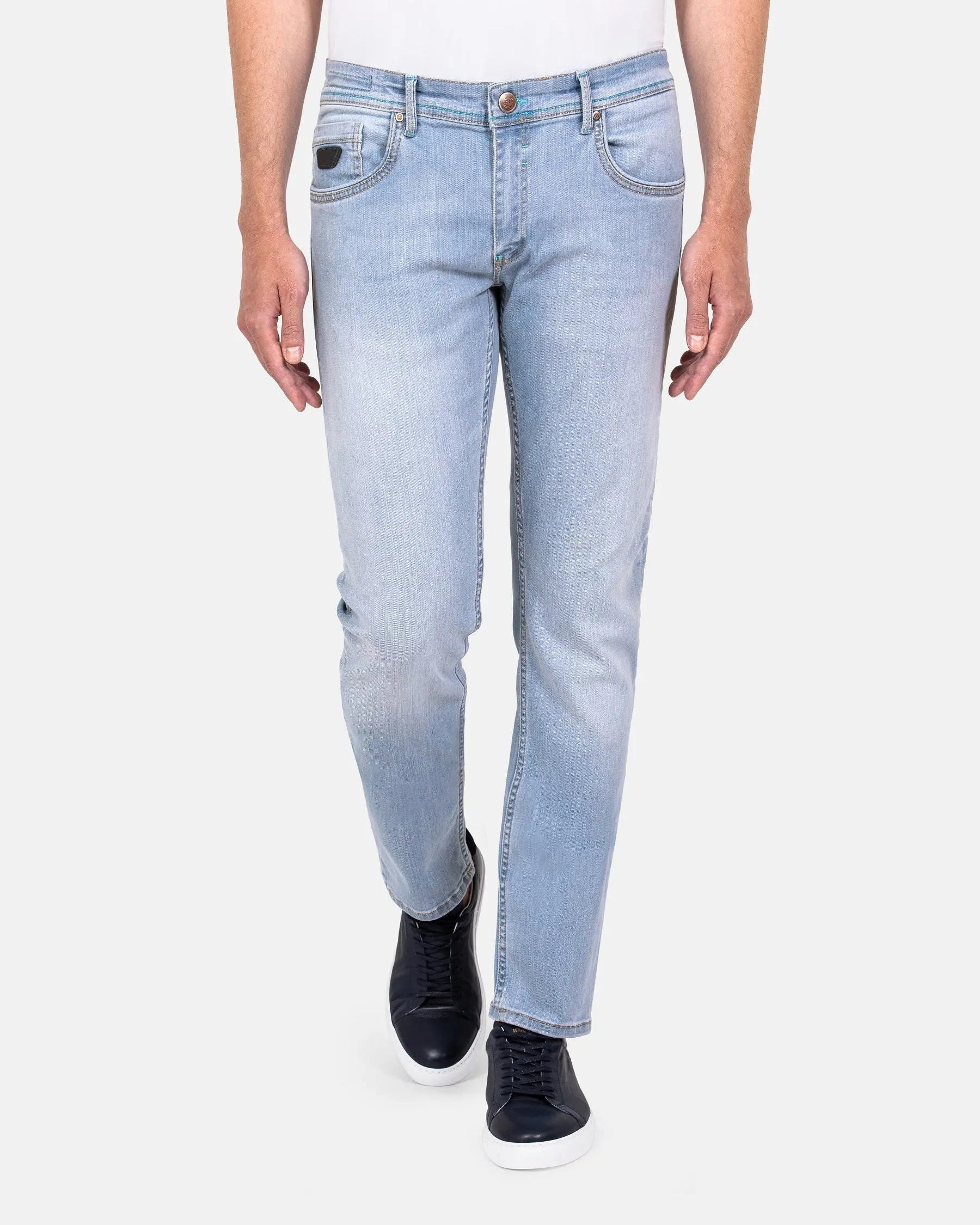 Alexia Faded Blue Slim Fit Jeans 40-32