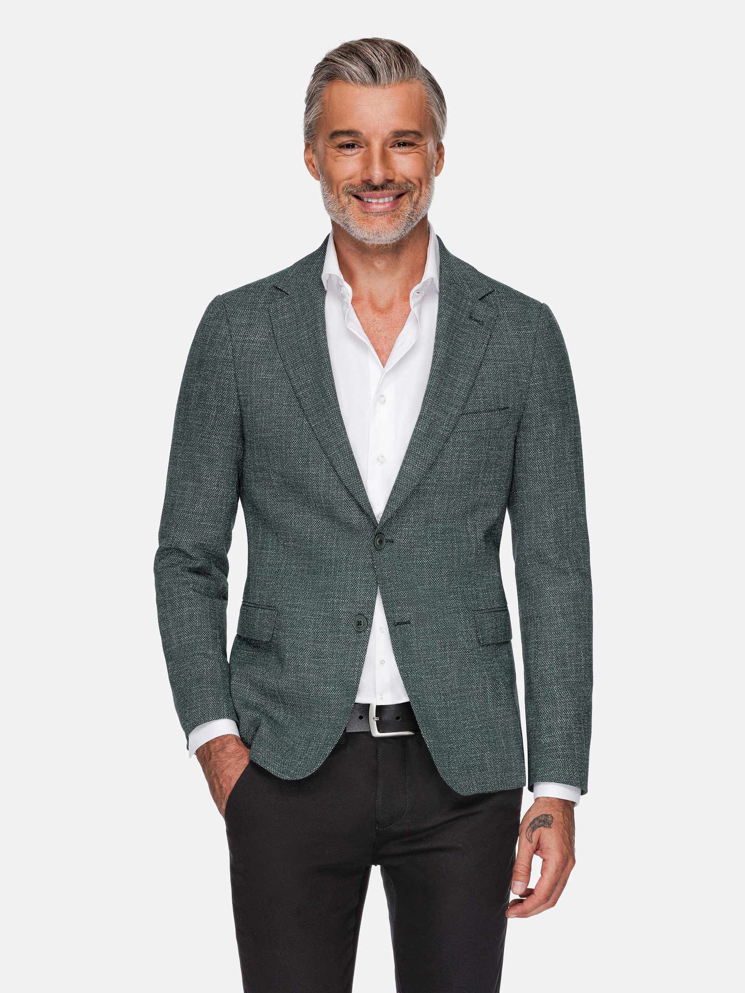 Balboa Textured Green Blazer 60