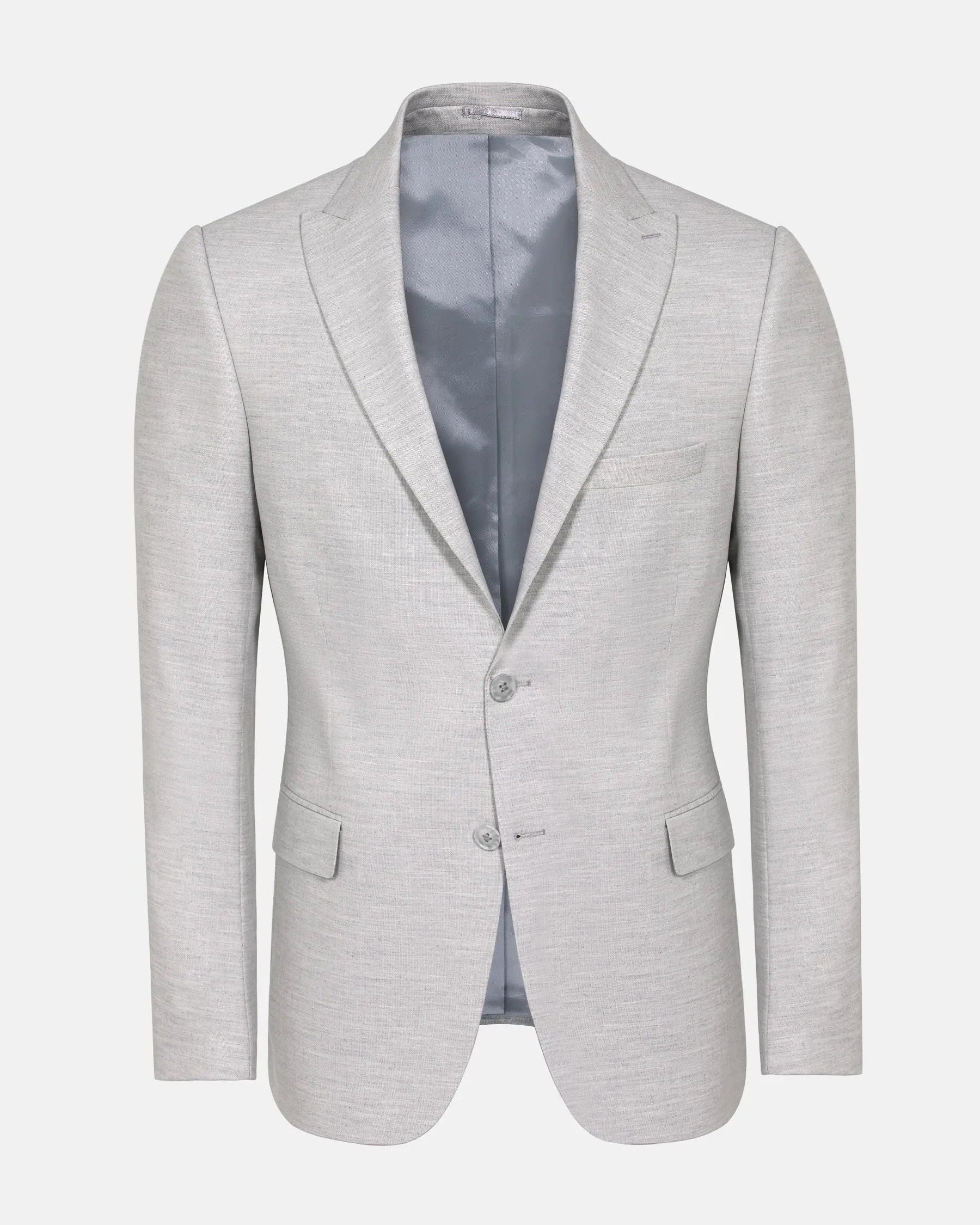 Newsted Comfort Wide Lapel Light Grey Blazer 60