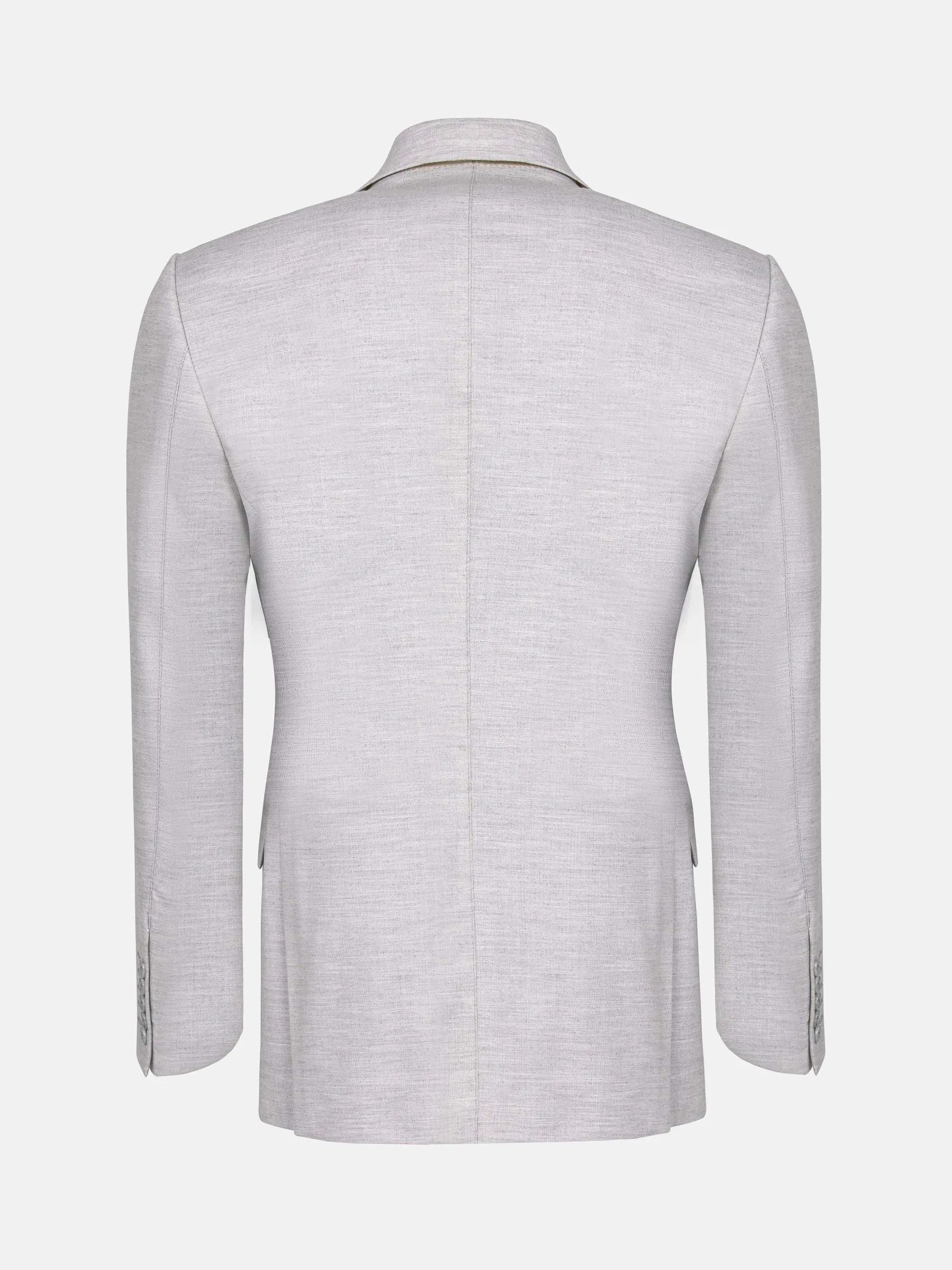Newsted Comfort Wide Lapel Light Grey Blazer 60