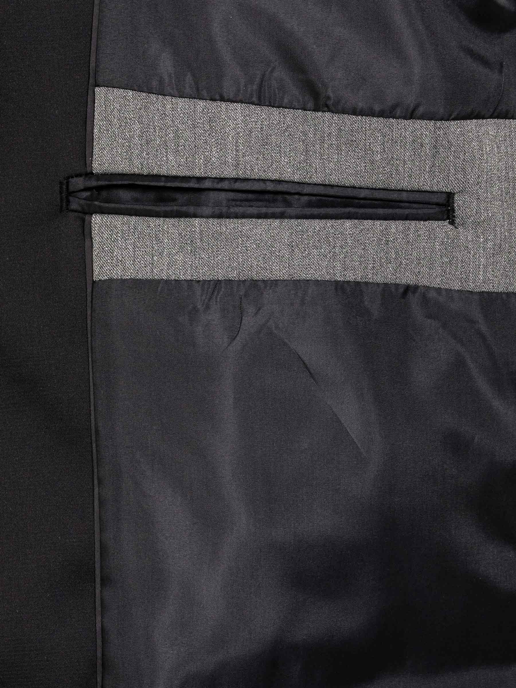 Slim Fit Double Breasted Grey Blazer 56