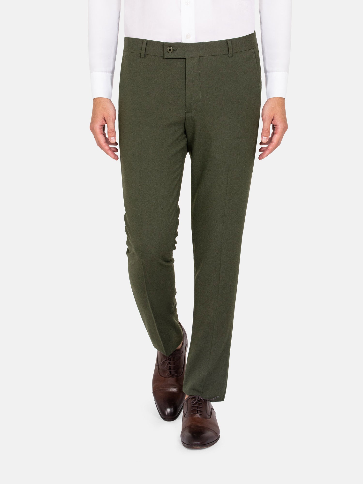 Slim Fit Textured Khaki Pants 60