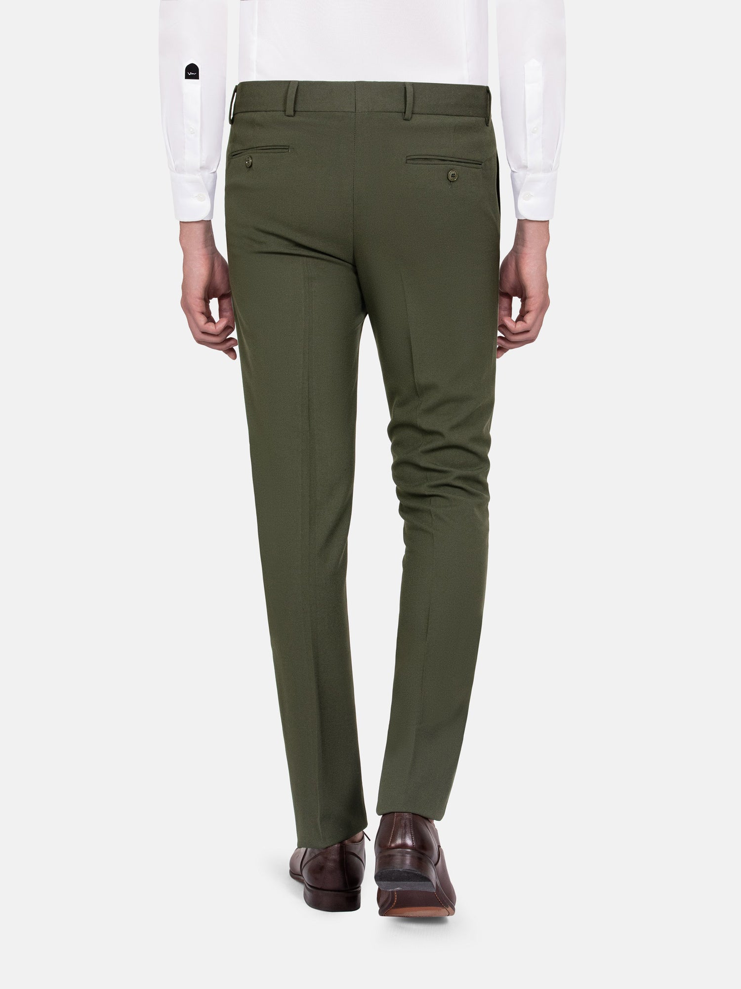 Slim Fit Textured Khaki Pants 60