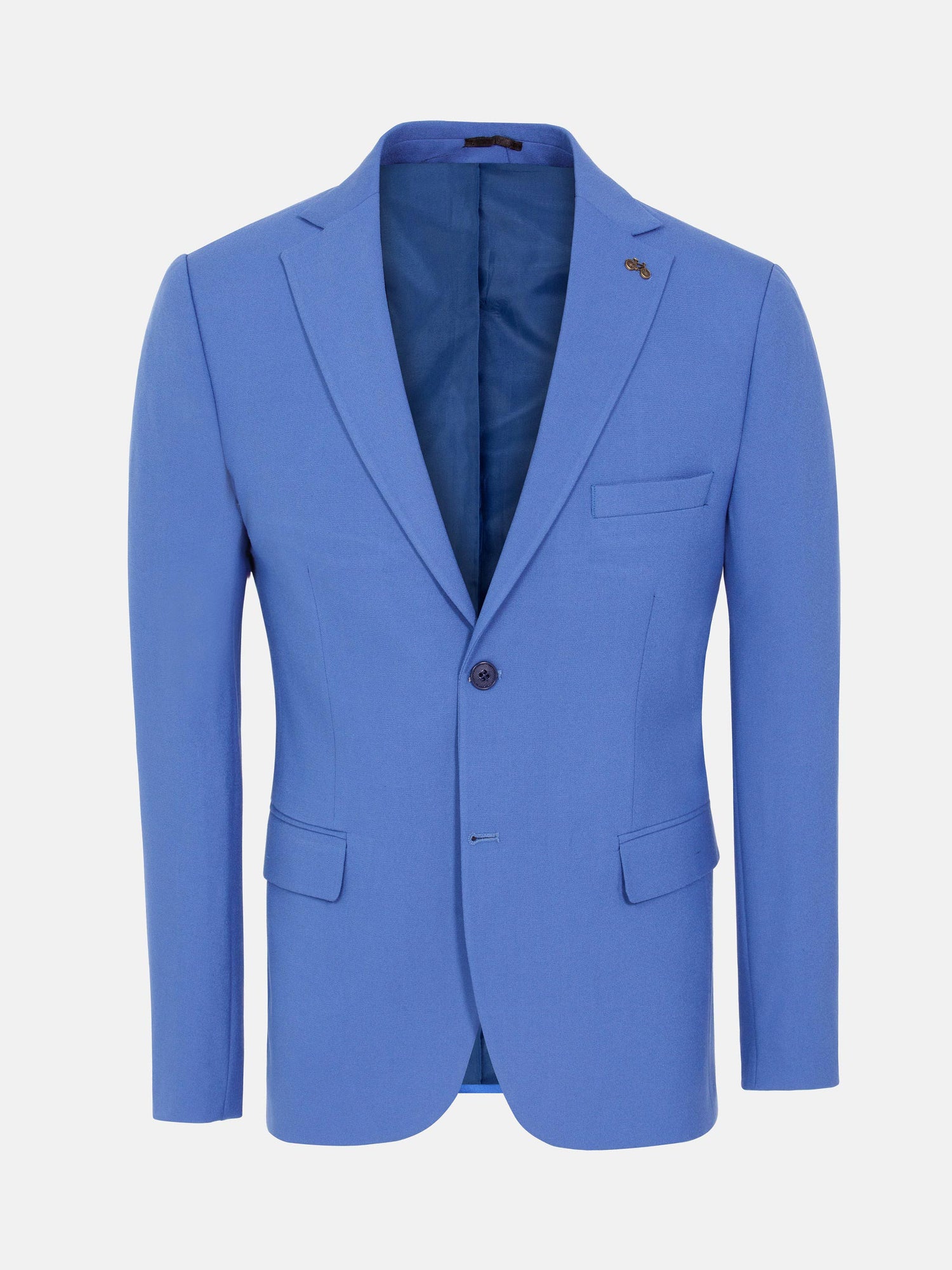 Slim Fit Indigo Textured Blazer 60