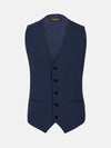 Slim Fit Textured Navy Waistcoat 60