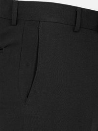 Slim Fit Textured Blk Pants 60