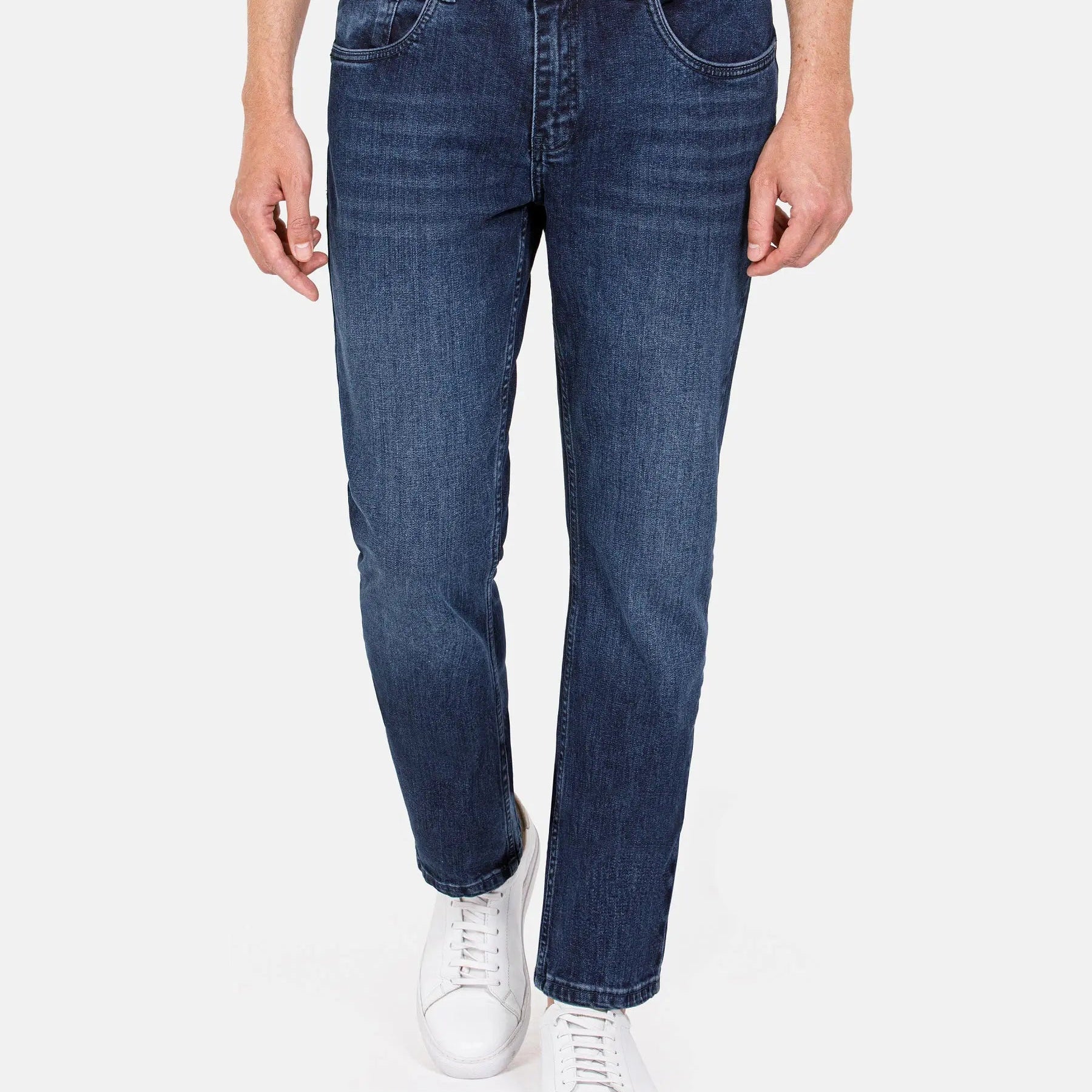 Dickinson Tailored Fit Navy Jeans 40-32