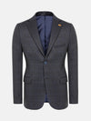 Archer Checkered Indigo Navy Blazer 60