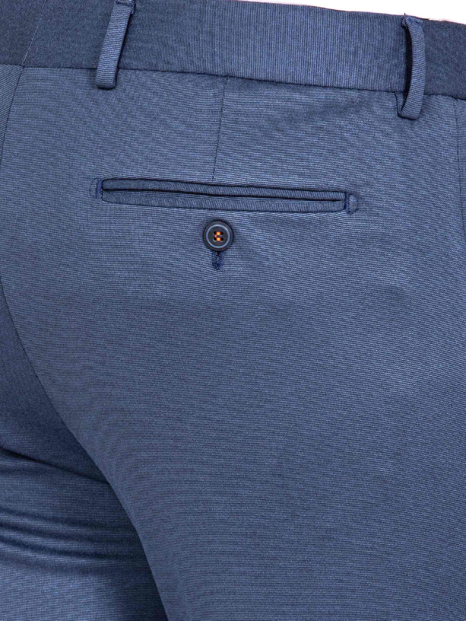 Archer Slim Fit Plain Indigo Navy Pants 60