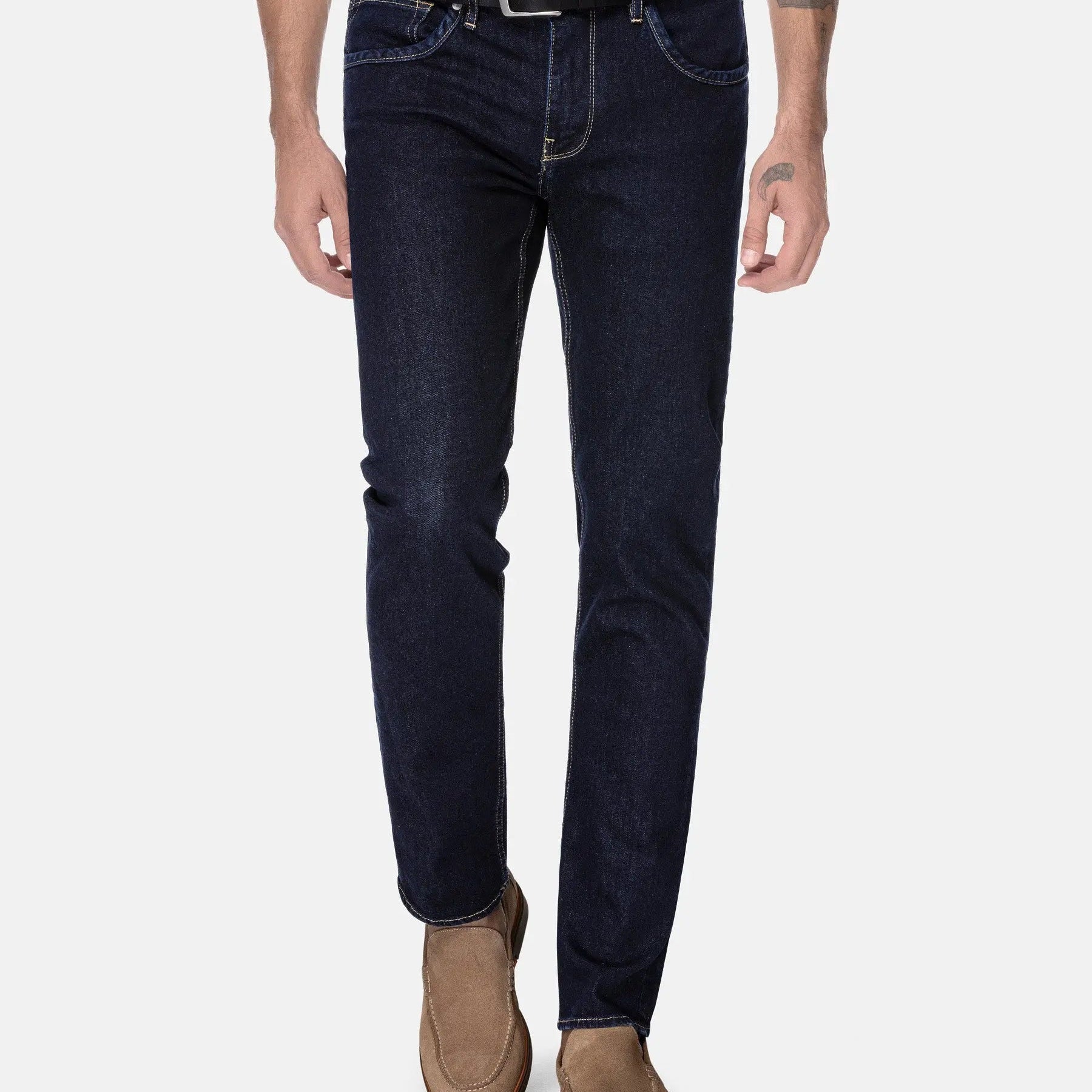 Agrican Slim Fit Dark Navy Jeans 40-32