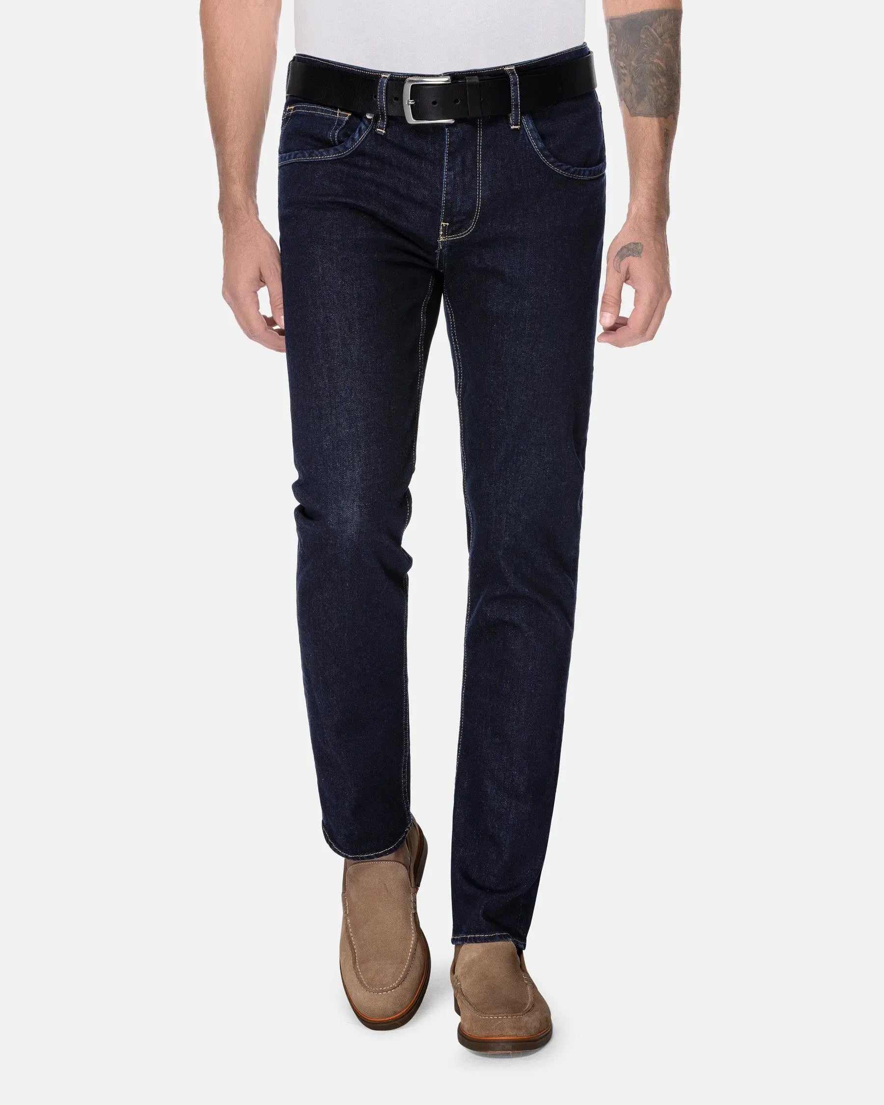 Agrican Slim Fit Dark Navy Jeans 40-32