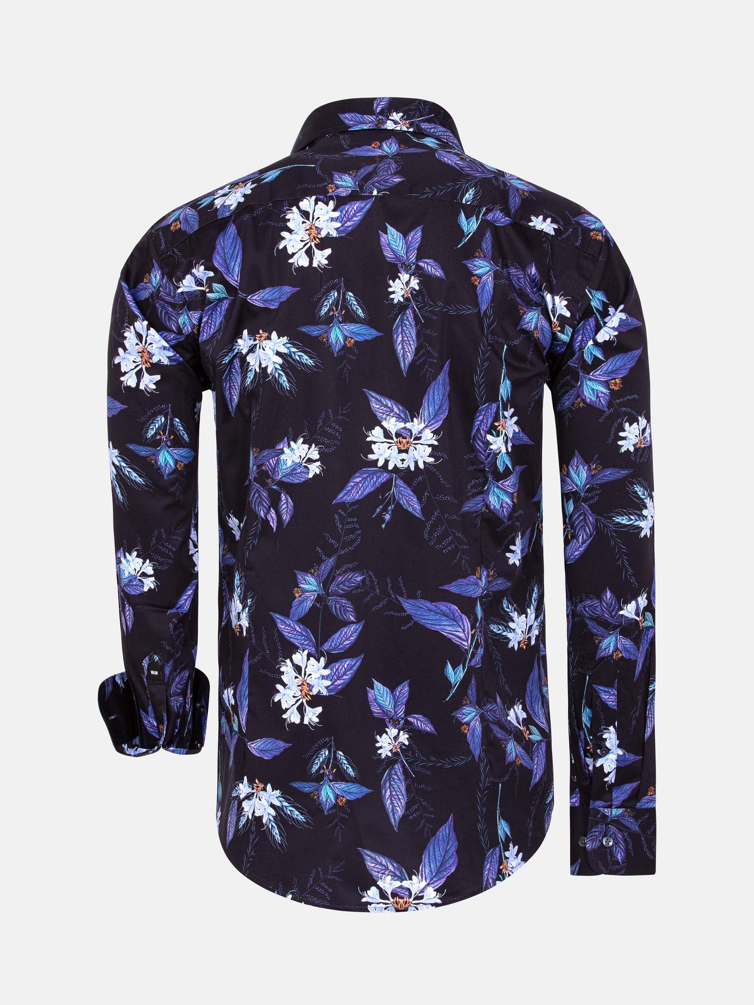 Havana Navy Floral Print Long Sleeve Shirt 6XL