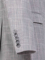 Ground Checkered Slim Fit Grey Blazer 60