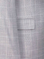 Ground Checkered Slim Fit Grey Blazer 60