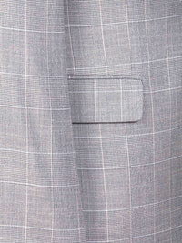 Ground Checkered Slim Fit Grey Blazer 60