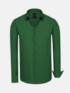 Leira Solid Green Long Sleeve Shirt 6XL