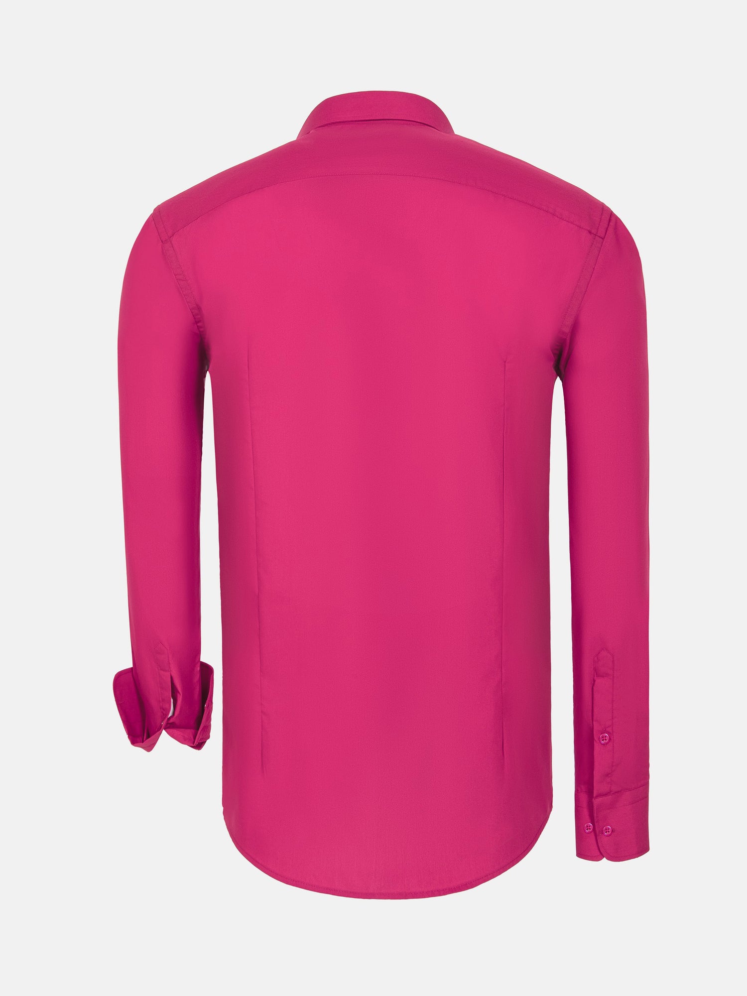 Leira Solid Fuchsia Long Sleeve Shirt 6XL