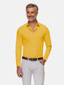 Leira Solid Yellow Long Sleeve Shirt 6XL