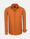 Leira Solid Orange Long Sleeve Shirt 6XL