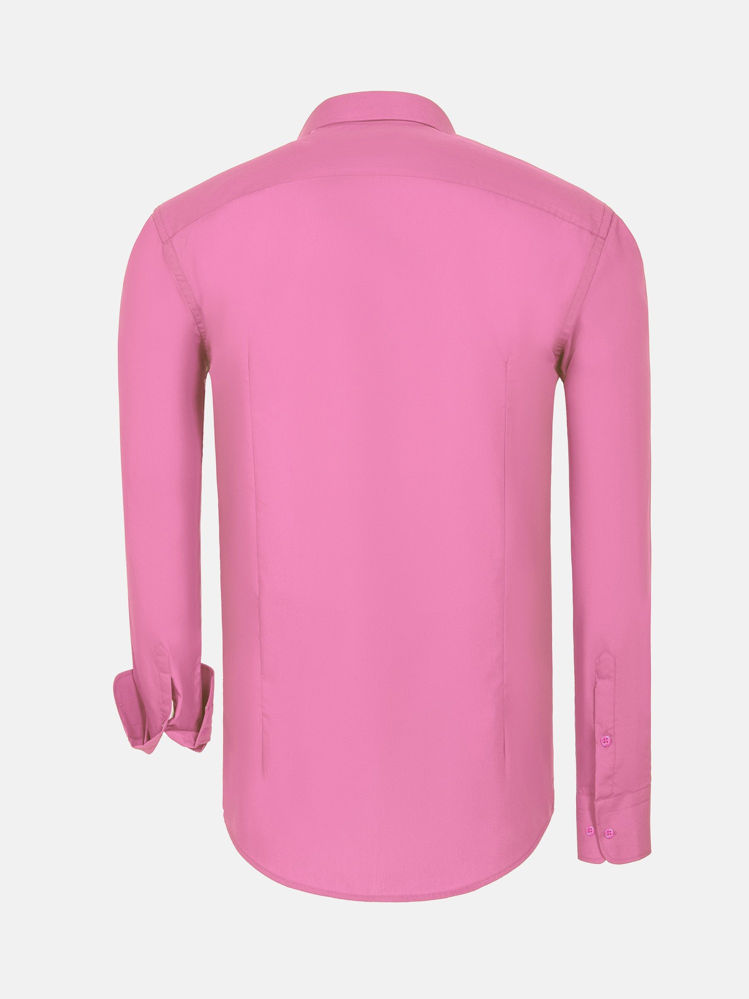 Leira Solid Dark Pink Long Sleeve Shirt 6XL