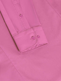 Leira Solid Dark Pink Long Sleeve Shirt 6XL