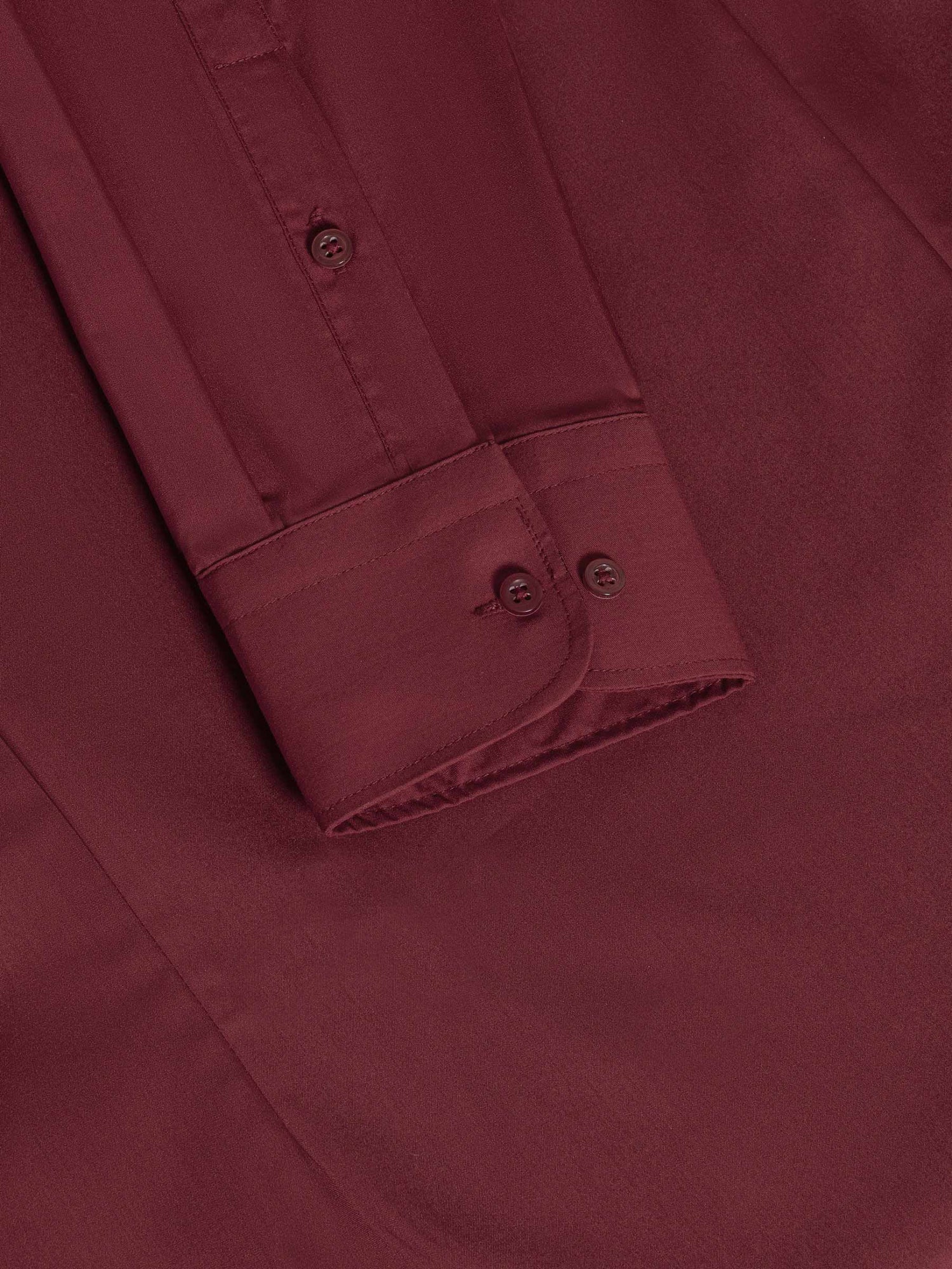 Leira Solid Dark Red Long Sleeve Shirt 6XL