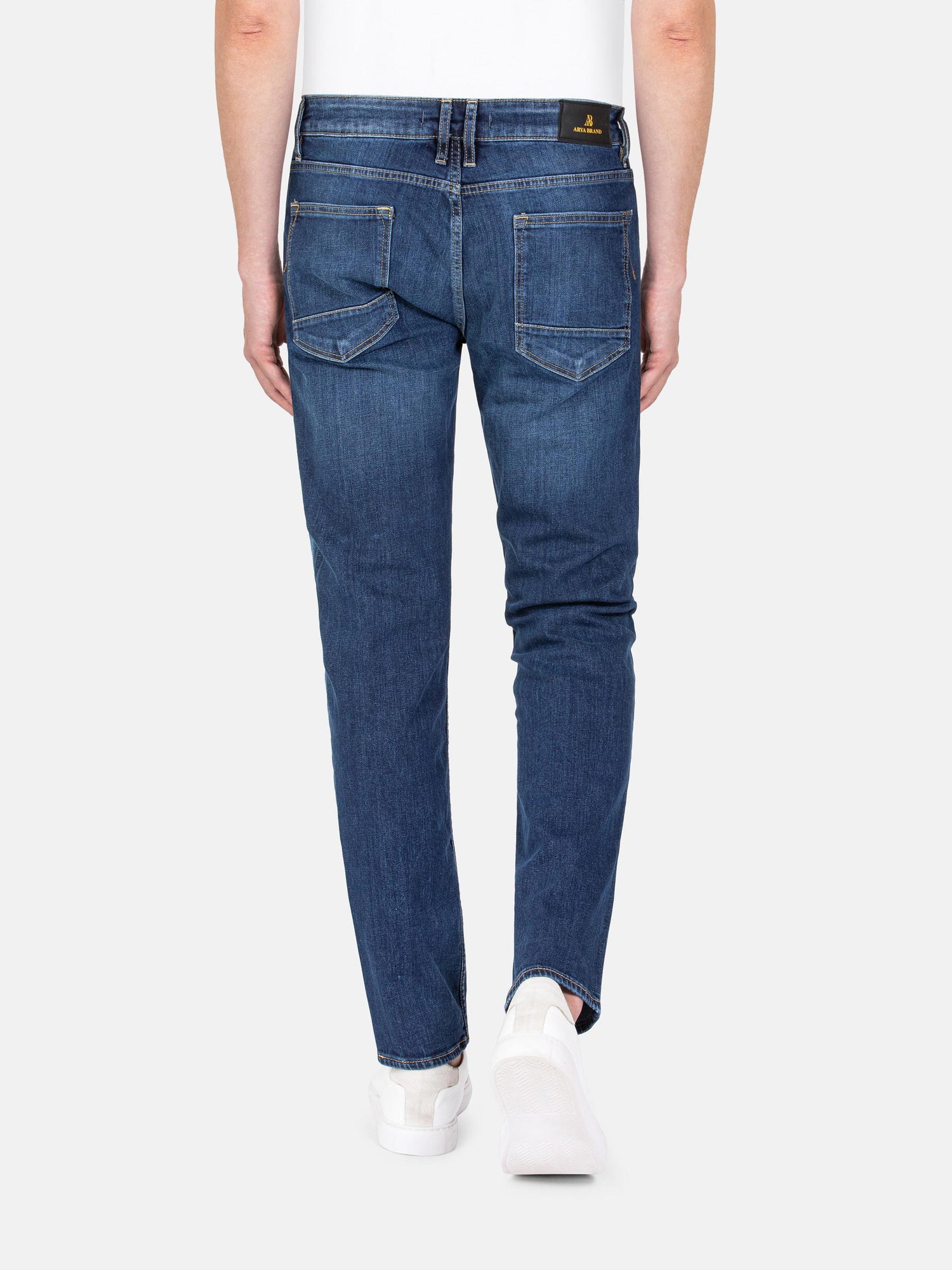 Aluin Slim Fit Stone Wash Blue Jeans. 40-32