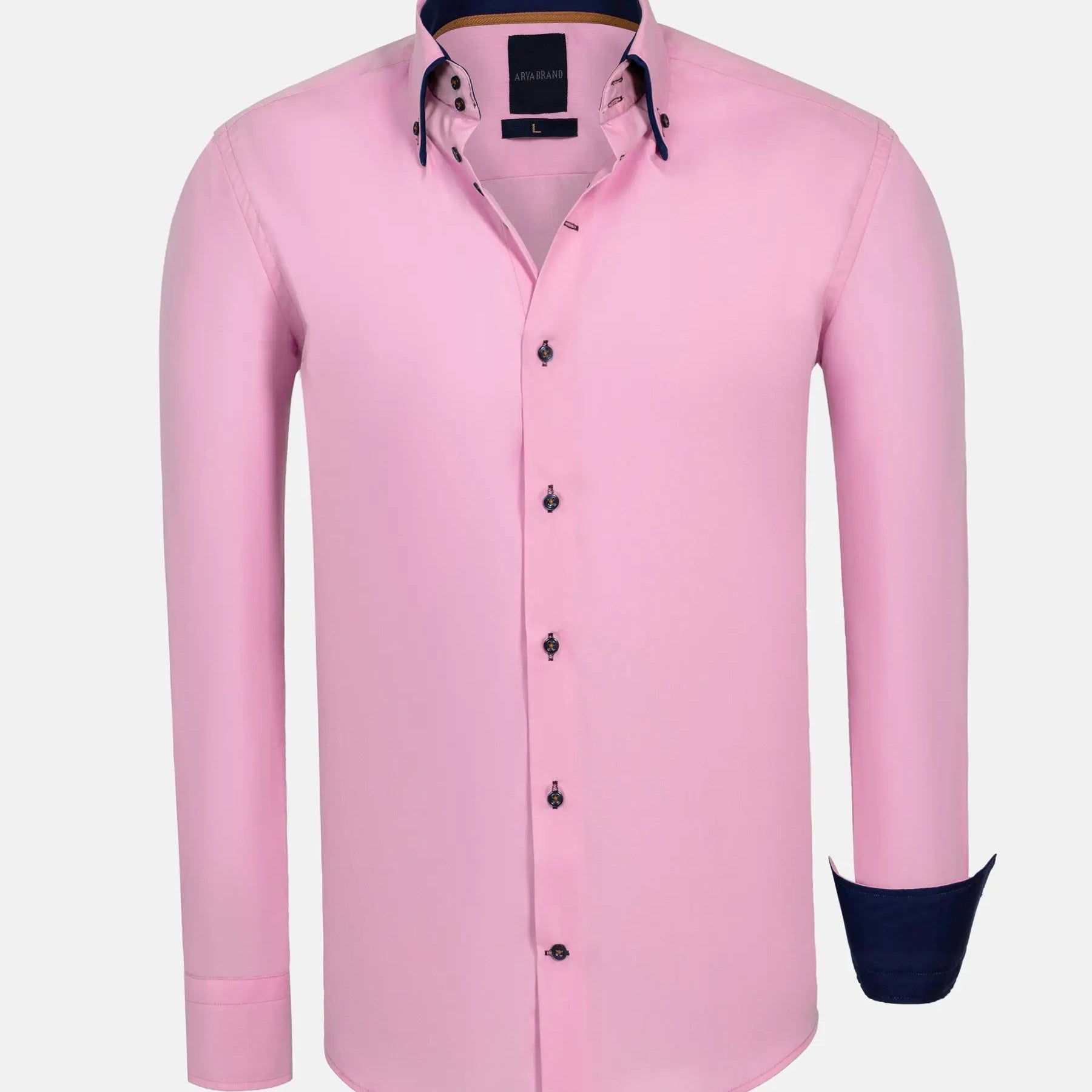 Metz Solid Pink Long Sleeve Shirt 6XL
