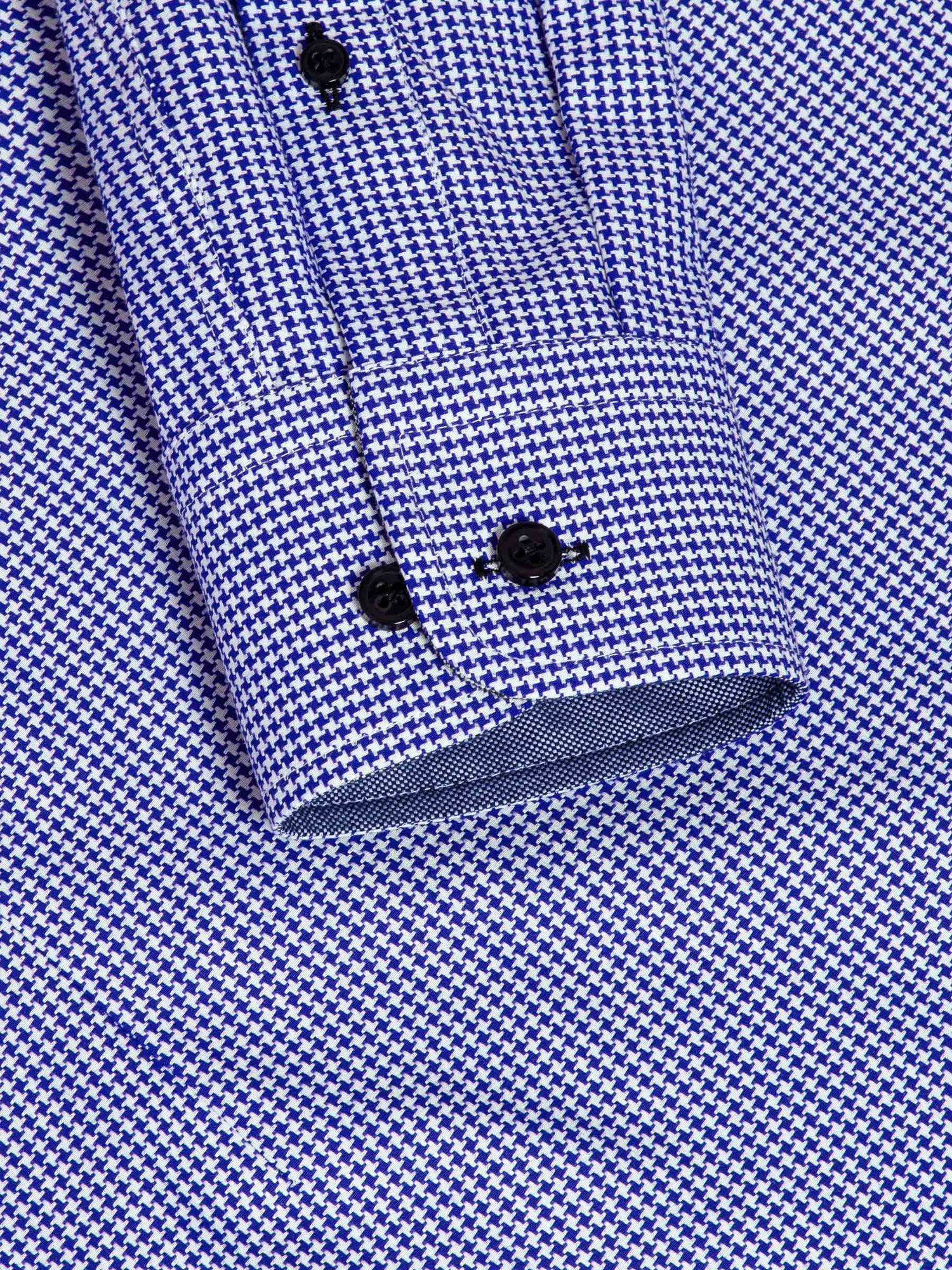 Vermilion Checkered Royal Blue Long Sleeve Shirt 6XL