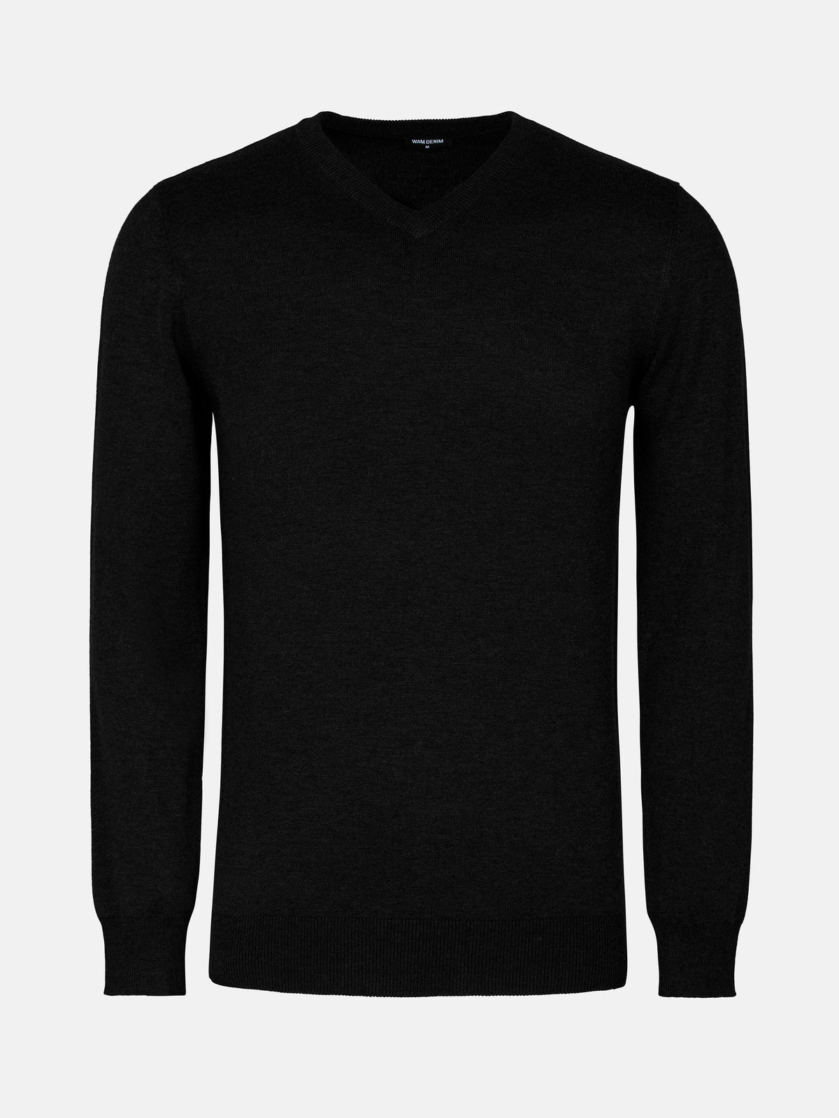 Athens V-Neck Black Pullover 6XL