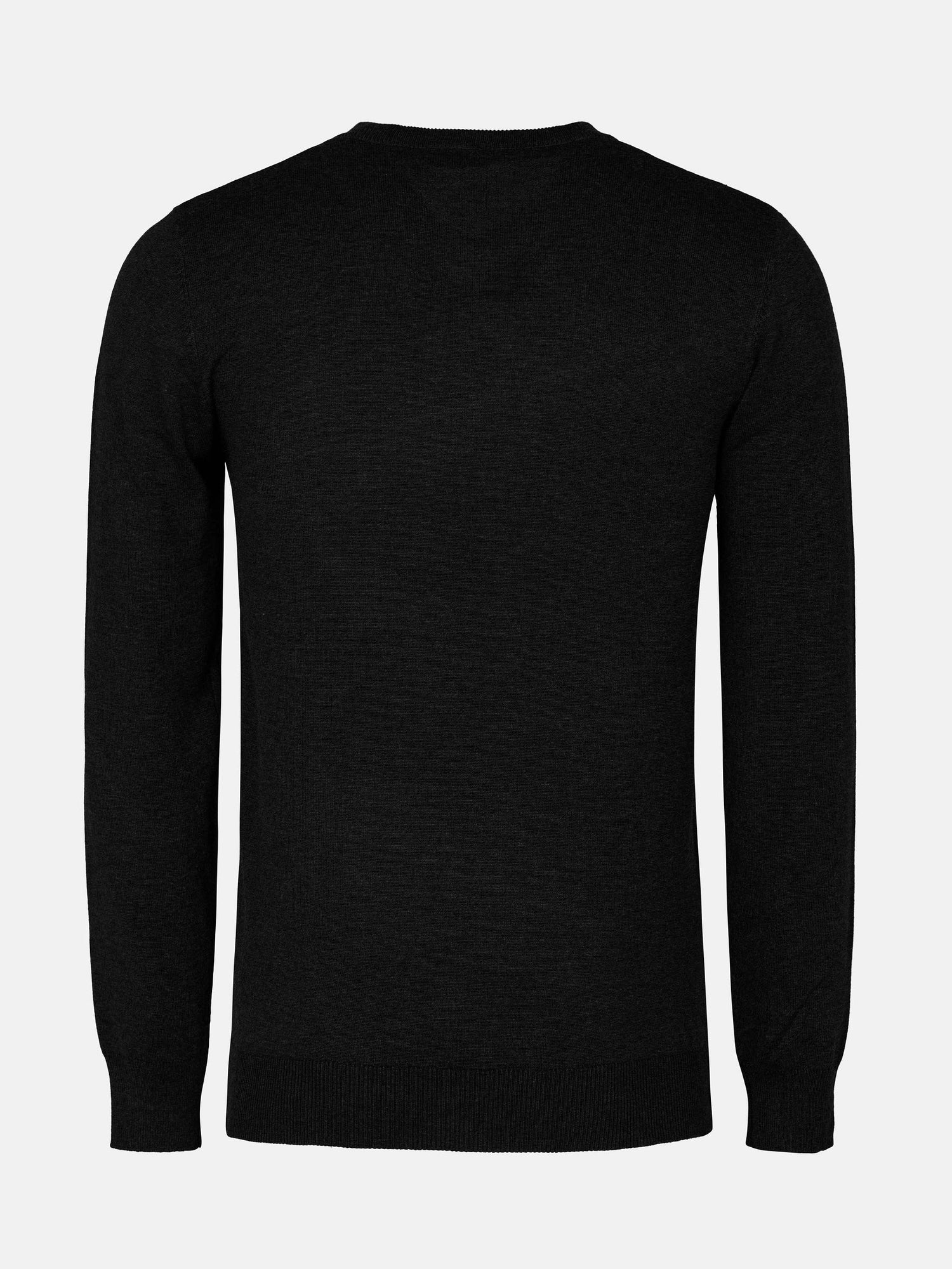 Athens V-Neck Black Pullover 6XL